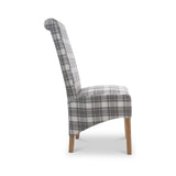 Genna Checked Herringbone Dining Chair