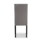 Conran Grey Stud Detail Dining Chair with Black Legs