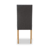 Conran Grey Stud Detail Dining Chair with Natural Legs