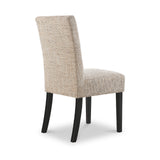 Madoc Waffle Stitch Dining Chair with Black Legs 