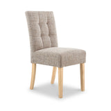 Madoc Waffle Stitch Dining Chair with Natural Legs from Roseland Furniture