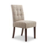 Madoc Waffle Stitch Dining Chair with Walnut Legs from Roseland Furniture