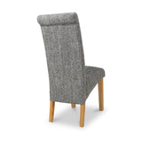 Deryn Grey Tweed Dining Chair