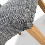 Deryn Grey Tweed Dining Chair