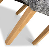 Deryn Grey Tweed Dining Chair