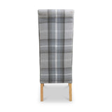 Deryn Grey Check Dining Chair