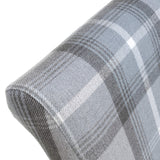 Deryn Grey Check Dining Chair