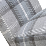 Deryn Grey Check Dining Chair