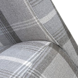 Deryn Grey Check Dining Chair