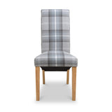 Deryn Grey Check Dining Chair