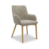 Branwen Oatmeal Tweed Dining Chair from Roseland Furniture