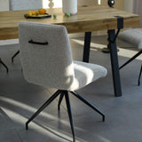 Tressa Dining Chair Grey Boucle from Roseland Furniture