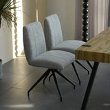 Tressa Dining Chair Grey Boucle from Roseland Furniture