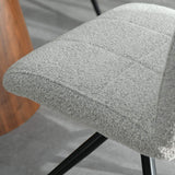 Tressa Dining Chair Grey Boucle from Roseland Furniture