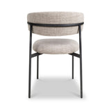 Elvina Dining Chair Oatmeal Tweed from Roseland Furniture