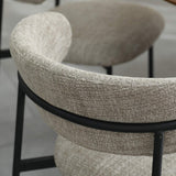 Elvina Dining Chair Oatmeal Tweed from Roseland Furniture