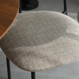 Elvina Dining Chair Oatmeal Tweed from Roseland Furniture