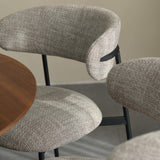 Elvina Dining Chair Oatmeal Tweed from Roseland Furniture