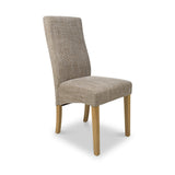 Cariad Dining Chair Oatmeal Tweed from Roseland Furniture