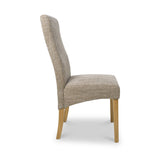 Cariad Dining Chair Oatmeal Tweed from Roseland Furniture