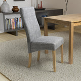 Cariad Dining Chair Grey Tweed from Roseland Furniture