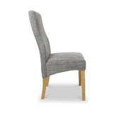 Cariad Dining Chair Grey Tweed from Roseland Furniture