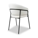 Elven Dining Chair White Boucle from Roseland Furniture