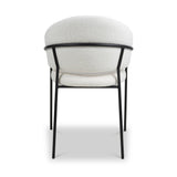 Elven Dining Chair White Boucle from Roseland Furniture