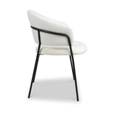 Elven Dining Chair White Boucle from Roseland Furniture