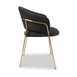 Elven Dining Chair Black Velvet from Roseland Furniture