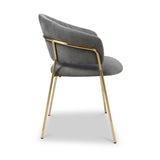 Elven Dining Chair Grey Velvet from Roseland Furniture