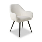 Efan White Boucle Dining Chair from Roseland Furniture