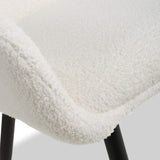 Efan White Boucle Dining Chair from Roseland Furniture