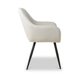 Efan White Boucle Dining Chair from Roseland Furniture