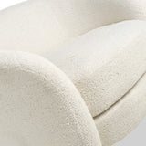 Kendry White Boucle Tub Chair from Roseland Furniture