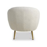 Elska White Boucle Tub Chair from Roseland Furniture