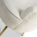 Elska White Boucle Tub Chair from Roseland Furniture