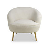 Elska White Boucle Tub Chair from Roseland Furniture