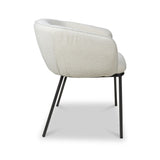 Newbridge White Boucle Dining Chair