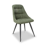 Henwood Green Faux Linen Dining Chair from Roseland Furniture