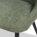 Henwood Green Faux Linen Dining Chair