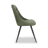 Henwood Green Faux Linen Dining Chair