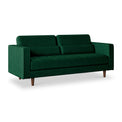 Skye 3 Seat Sofa Bottle Green from Roseland Furniture