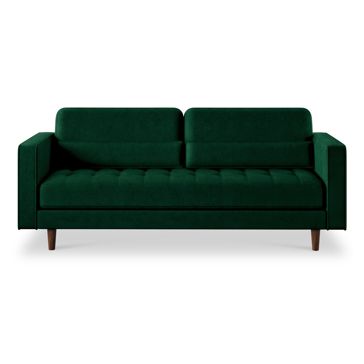 Skye ~Bottle Green Velvet 4 Seater Sofa from Roseland Furniture