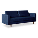 Skye Midnight Blue Velvet 4 Seater Sofa from Roseland Furniture