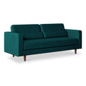 Skye Teal Velvet 4 Seater Sofa from Roseland Furniture