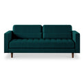 Skye Teal Velvet 4 Seater Sofa from Roseland Furniture