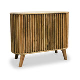 Leo Slatted Mango Wood 2 Door Sideboard from Roseland Furniture