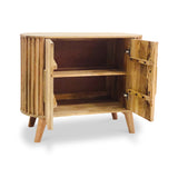 Leo Slatted Mango Wood 2 Door Sideboard from Roseland Furniture