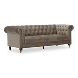 Stanhope Mink Velvet 3 Seater Sofa